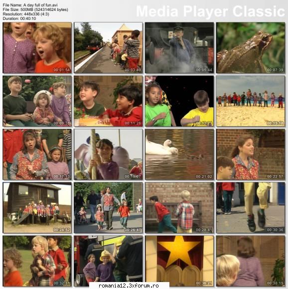 A day full of fun (DVDrip) - Cintece pt copii in engleza - Desene animate
