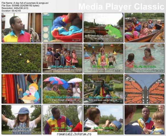 A day full of surprises & songs (DVDrip) - Cintecele pt copii in limba engleza - Desene animate
